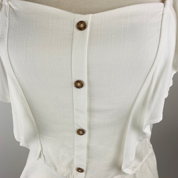 Ruffle Front Top  with Cutout back - Picture 7 of 7